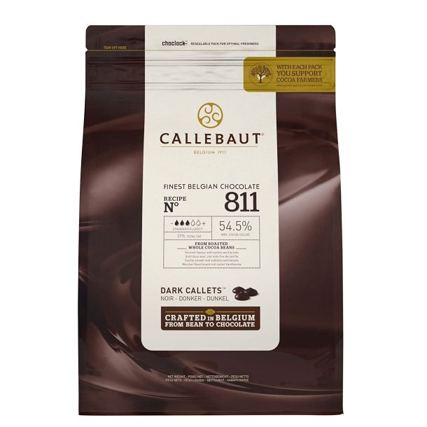 Callebaut Chokolade 811 Mrk 54,5% 1kg