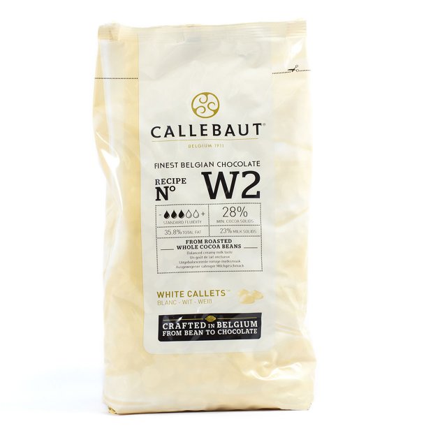 Callebaut Chokolade W2 hvid 28% 1kg