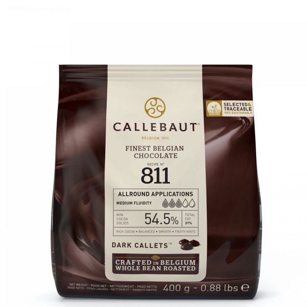 Callebaut Chokolade 811 Mrk 54,5% 400g