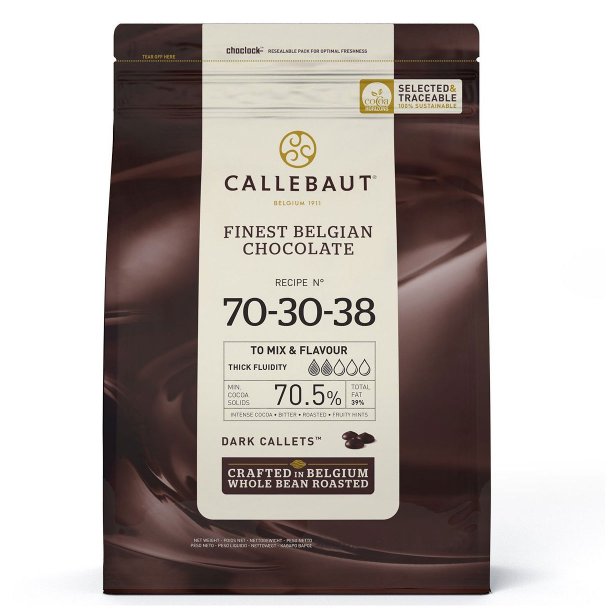 Callebaut Chokolade 70-30-38 Ekstra Mrk 70,5% 1kg
