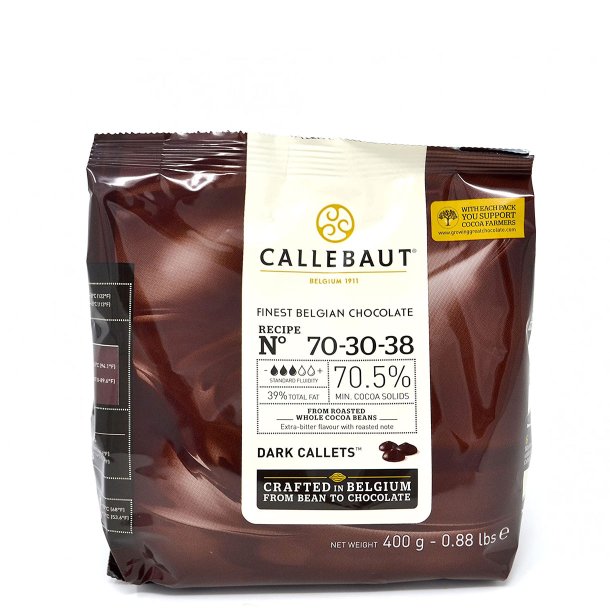 Callebaut Chokolade 70-30-38 Ekstra Mrk 70,5% 400g